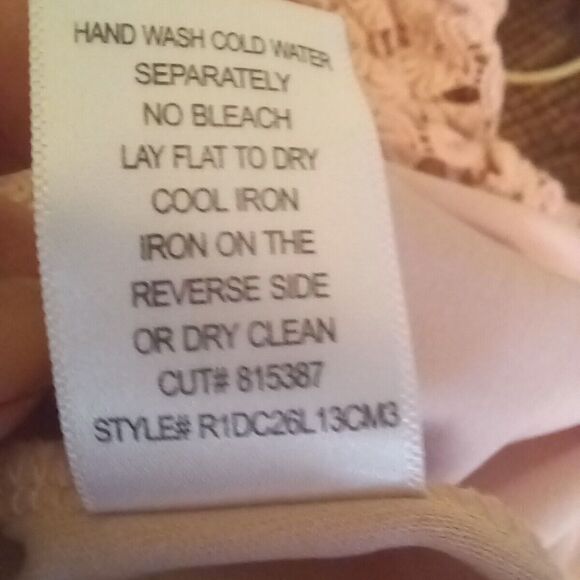 Chris McLaughlin Size 6 Crochet Lace Fit N Flare Dress-Elbow Sleeve-Lined - Picture 9 of 9